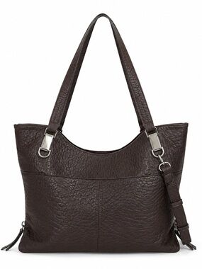 Vince Camuto Pebbled Leather Tote Bag With Dual Handles & Adjustable Strap
